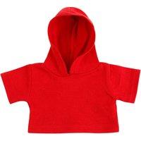 Mumbles Teddy Bear Hoodie Accessory in Red | Size: Medium