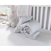 Snug City Anti Allergy 4.5 Tog Summer Soft Touch Microfibre Cot Bed Duvet + Pillow Set in White