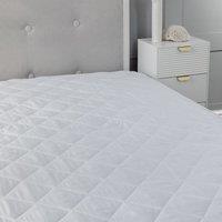 Snug City 12Inch Deep Waterproof Quilted Mattress Protector Microfibre Soft Touch Fitted Sheet in White | Size: Small Single