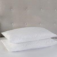 Snug City Waterproof Quilted Pillow Protectors 2PK Soft Touch Microfibre Protector Zippered Closing in White