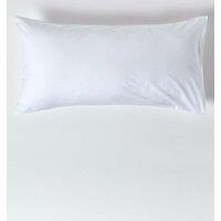 Homescapes Egyptian Cotton Housewife Pillowcase 200 TC, King Size in White