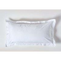 Homescapes Egyptian Cotton Oxford Pillowcase 200 TC, King Size in White