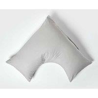 Homescapes Egyptian Cotton V Shaped Pillowcase 200 TC in Silver