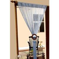 Homescapes Polyester High Density String Curtain in Blue