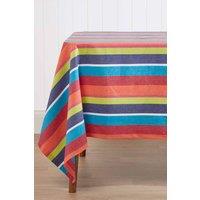Homescapes Striped Cotton Tablecloth, 137cm x 228cm | Size: 137 cm x 228 cm