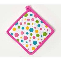 Homescapes Multi Colour Polka Dot Cotton Pot Holder