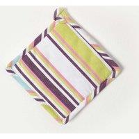 Homescapes Osaka Purple Stripe Cotton Pot Holder
