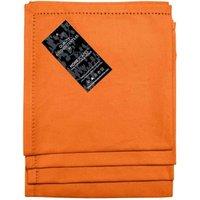 Homescapes Cotton Fabric 4 Napkins Set in Orange
