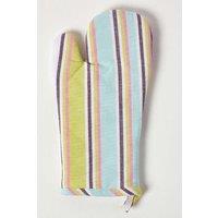 Homescapes Cotton Osaka Green Oven Mitt