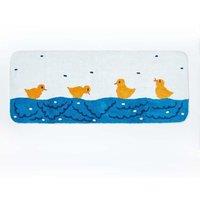 Homescapes Duck Pond Bath Runner Soft, Absorbent & Quick-Drying Cotton in Blue