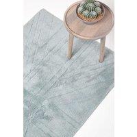 Homescapes Cotton Tufted Rug Union Jack Plain Embossed Mat in Silver | Size: 50 cm x 80 cm