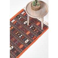Homescapes Cotton Kilim Printed Rug Multicolour Design | Size: 60 cm x 90 cm