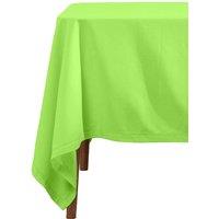 Homescapes Plain Cotton Tablecloth, 137cm x 137cm in Lime | Size: 137 cm x 137 cm