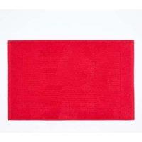 Homescapes Imperial Plain Cotton Bath Mat in Red