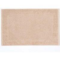 Homescapes Imperial Plain Cotton Bath Mat in Beige