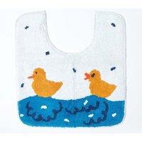 Homescapes Duck Pond Pedestal Mat in Blue