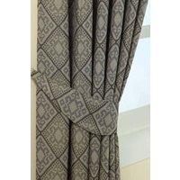 Homescapes Aztec Jacquard Curtain Tie Back Pair in Grey