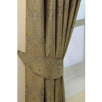Homescapes Damask Jacquard Curtain Tie Back Pair in Gold