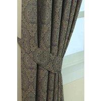 Homescapes Damask Jacquard Curtain Tie Back Pair in Grey