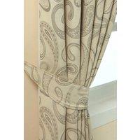 Homescapes Paisley Jacquard Curtain Tie Back Pair in Cream