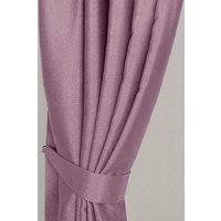 Homescapes Herringbone Curtain Tie Back Pair in Bright Pink