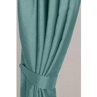 Homescapes Herringbone Curtain Tie Back Pair in Bright Blue