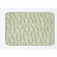 Homescapes Memory Foam Pebble Design Shower Mat in Green