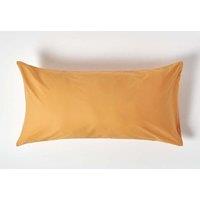 Homescapes Egyptian Cotton Housewife Pillowcase 200 TC, King Size in Mustard
