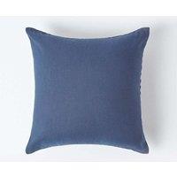 Homescapes European Linen Pillowcase, 40 x 40 cm in Navy