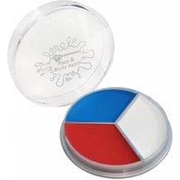 I Love Fancy Dress Red, White & Blue Face Paint | Size: 1 Pack