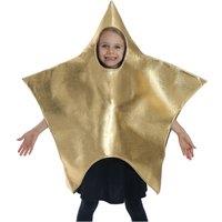 I Love Fancy Dress Shining Star Christmas Nativity Costume in Gold | Size: Large