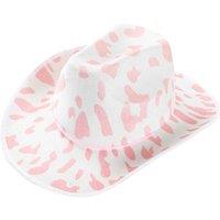 I Love Fancy Dress Pink Cowprint Cowboy Hat | Size: 1 Pack