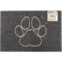 Oseasons Paw Embossed Doormat in Grey | Size: 40 cm x 60 cm