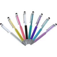 Charles William Ball Point Pen With Crystal Elements in White
