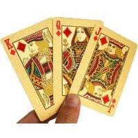 Charles William Premium Gold Playing Cards with Euro Sign for Poker