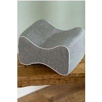 Soak&Sleep Memory Foam Knee Pillow in Light Grey
