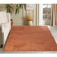 Desire Rugs Modern Elegant Soft Shaggy Rug for Living Rooms - Stylish Area Rugs in Terracotta | Size: 60 cm x 110 cm