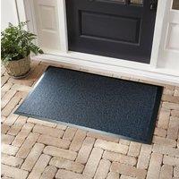 Desire Rugs Non Slip Dirt Trapper Rubber Edged PVC Barrier Door Entrance Mats in Blue | Size: 60 cm x 80 cm