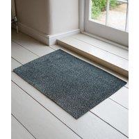 Desire Rugs Non Slip Absorbent Dirt Trapper Entrance Door Mats in Silver | Size: 50 cm x 80 cm