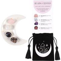 KDMD Love Healing Crystal Set with Moon Trinket Dish