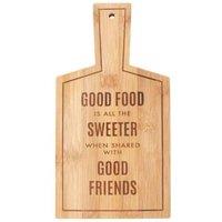 KDMD Sweeter When Shared Bamboo Serving Board in Brown