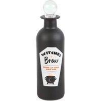 KDMD Decorative Witches Brew Glass Potion Bottle in Black