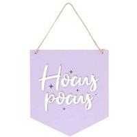 KDMD Purple Hocus Pocus Hanging Sign