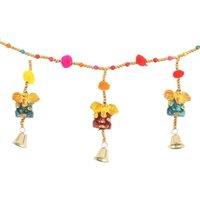 KDMD Hanging Ganesh Garland with Beads & Bells