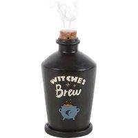 KDMD Witches Brew Potion Bottle Incense Cone Burner in Black