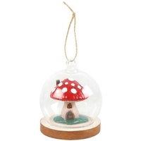 KDMD Mushroom House Glass Dome Hanging Decoration