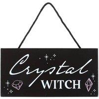KDMD Crystal Witch Hanging Sign in Black