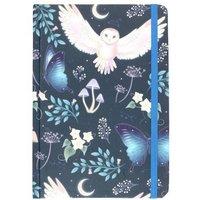 KDMD Night Flight Owl A5 Notebook in Teal