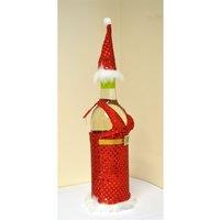 Shatchi Christmas Wine Bottle Cover Gift Bags Lady Santa Xmas Party Decorations Home Bar Restaurants Pub Dcor Table Decorations