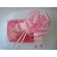 Shatchi 10pcs Light Pink 30mm/3cm Pull Bows Gift Wrap & Hampers